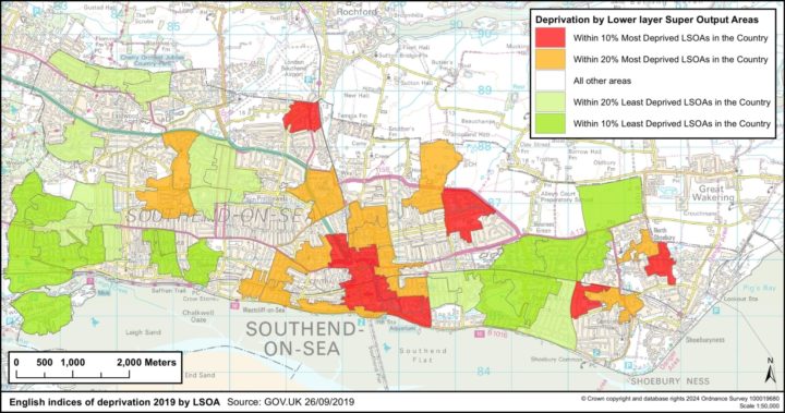 Source: GOV.UK - English indices of deprivation 2019 by LSOA